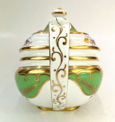 Lot 541 - A Ridgway porcelain teapot and cover.