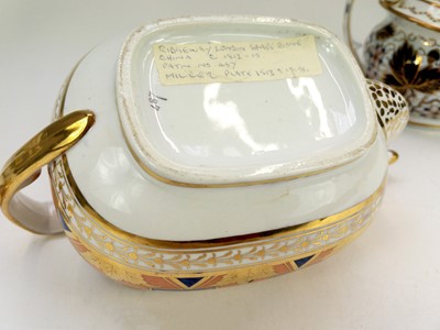 Lot 541 - A Ridgway porcelain teapot and cover.