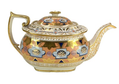 Lot 541 - A Ridgway porcelain teapot and cover.