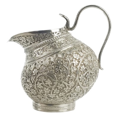 Lot 67 - An Indian silver jug, circa 1900.