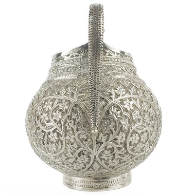 Lot 67 - An Indian silver jug, circa 1900.