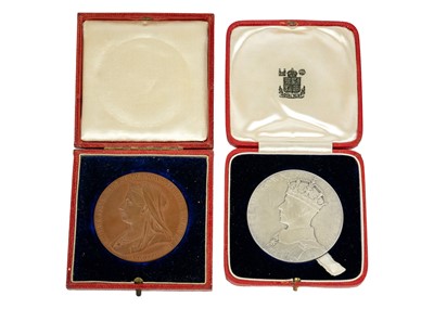 Lot 222 - Royal Mint Official large size Royalty Medallions (x2)