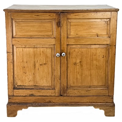 Lot 161 - A Victorian pine housekeeper's cupboard.