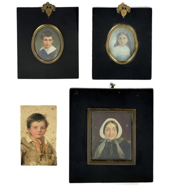 Lot 276 - A group of four miniatures.