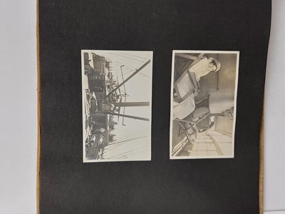 Lot 1050 - K.M. Fardell, photograph album, China Station, 1913-1914.