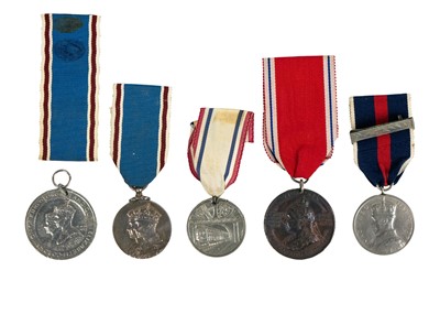 Lot 208 - Commemorative Royalty Related Medals - (4) & Railway Interest  Medal (1)