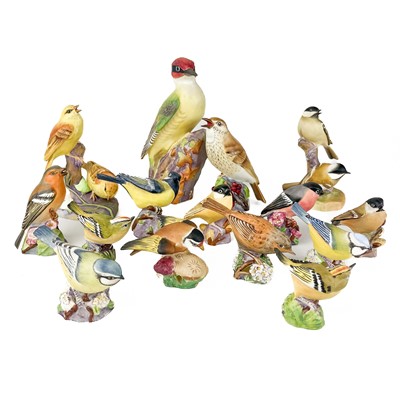 Lot 456 - A collection of Royal Worcester ceramic birds.