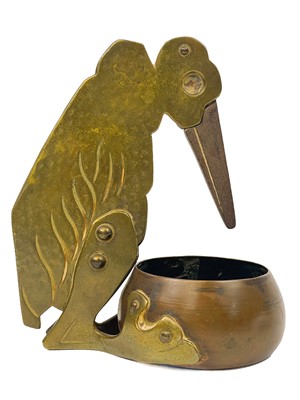 Lot 215 - A Secessionist brass cigar cutter designed by Ignatius Tascher.