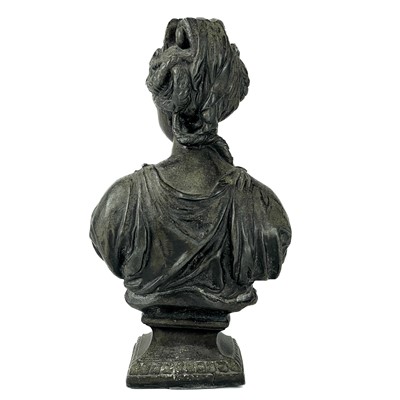 Lot 68 - Two cast spelter Greek busts.