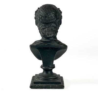 Lot 68 - Two cast spelter Greek busts.