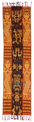 Lot 1446 - A Sumba cotton Ikat, Indonesia, 20th century.