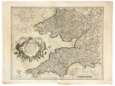 Lot 197 - Gerhard Mercator Map of Cornwall C.1600's