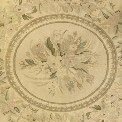 Lot 380 - A French Aubusson carpet, 20th century.