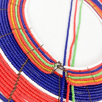 Lot 102 - A Maasai beaded wedding collar.