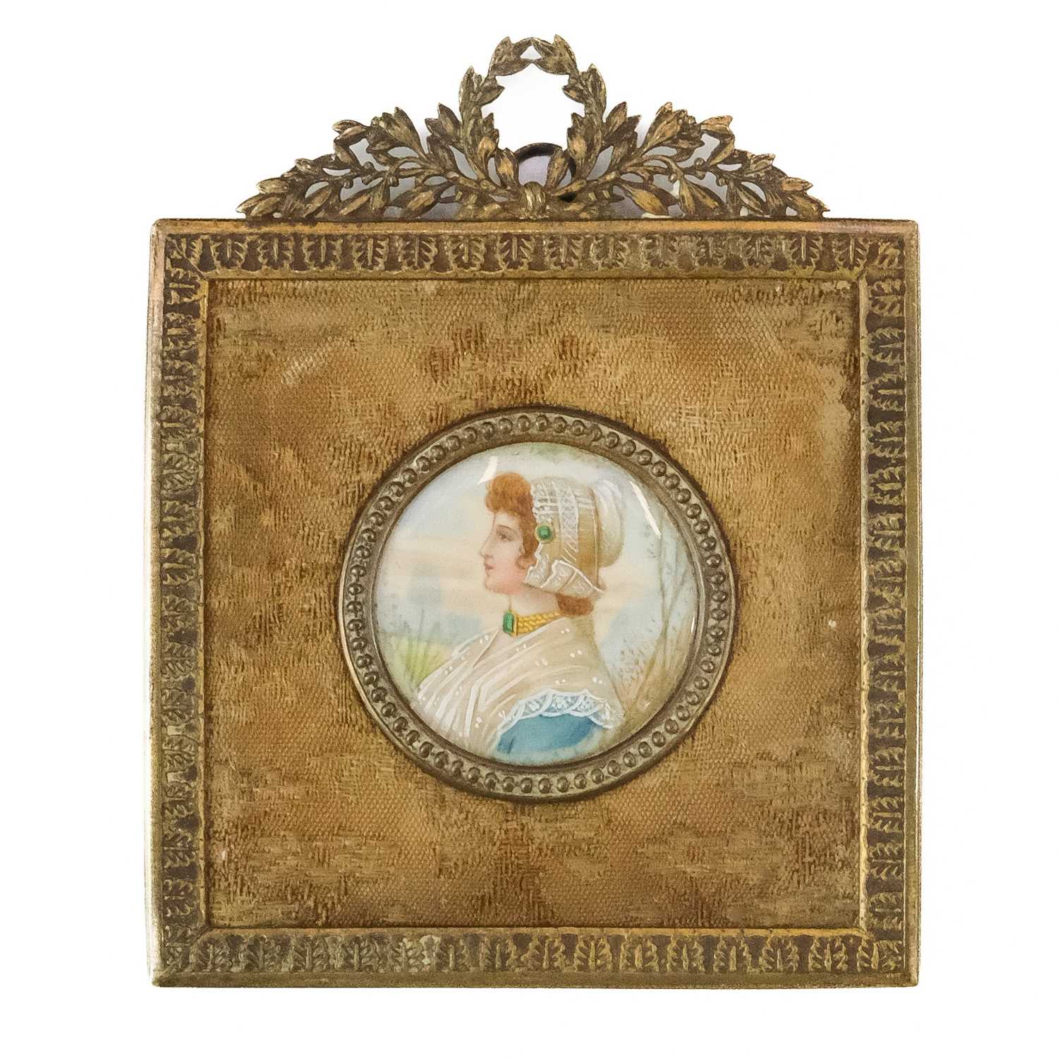 Lot 70 - A 19th century miniature portrait.