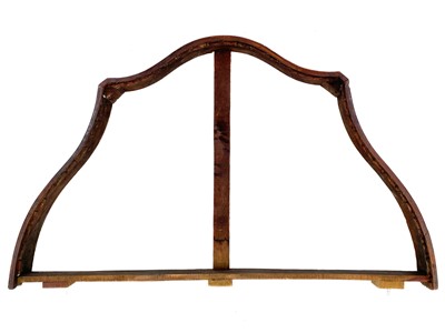 Lot 608 - A 19th century French walnut half tester canopy.