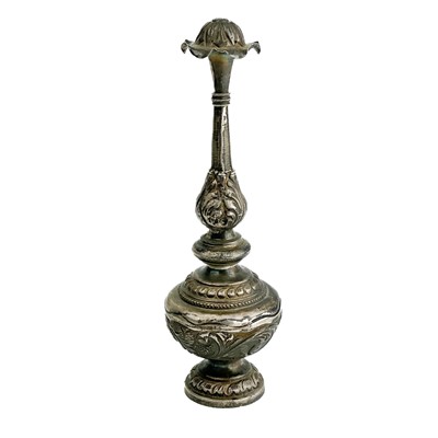 Lot 25 - An Ottoman silver rose water sprinkler, circa 1900.