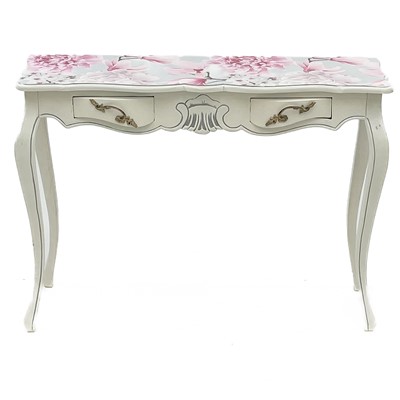 Lot 678 - A French style painted side table.