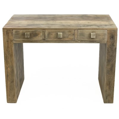 Lot 700 - A modern mango wood desk.