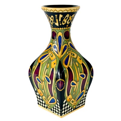Lot 396 - A Moorcroft Pottery Field of Gold vase by Alicia Amison.