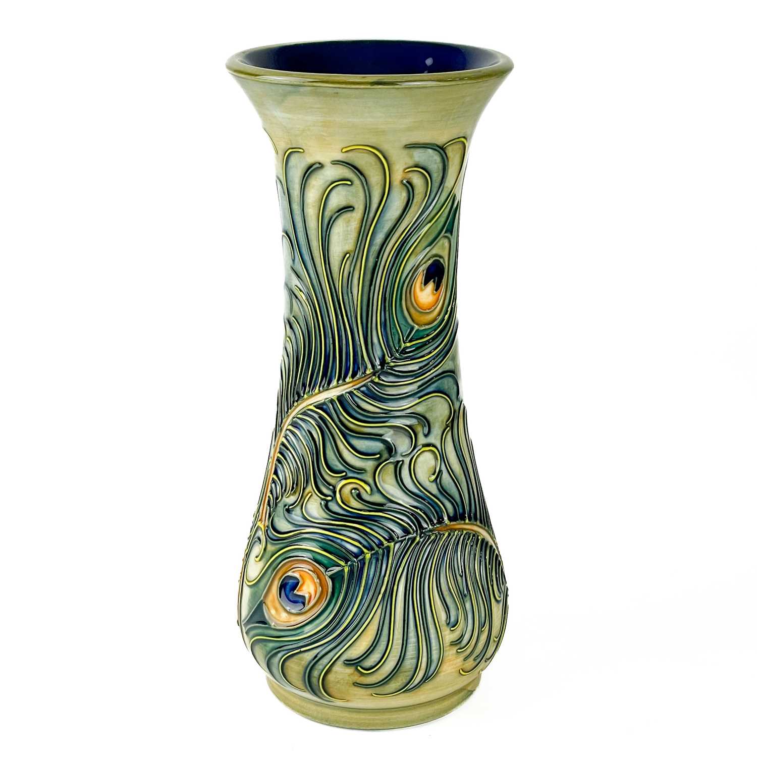 Lot 532 - A Moorcroft Pottery Phoenix pattern vase by Rachel Bishop.