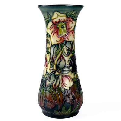 Lot 529 - A Moorcroft Pottery Ashwood Hellebore vase by Nicola Slaney.