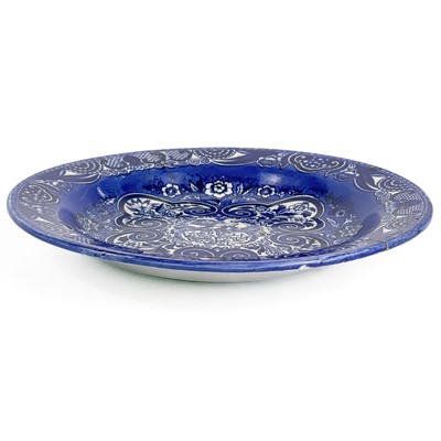 Lot 123 - TH. Stefamidi & Son, Manufacturer, Istanbul, blue and white plate, 19th century.