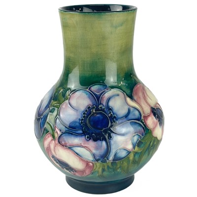 Lot 564 - A Moorcroft Pottery Anemone vase circa 1950s.