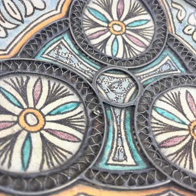 Lot 129 - A Middle Eastern pottery flask, 18th century.