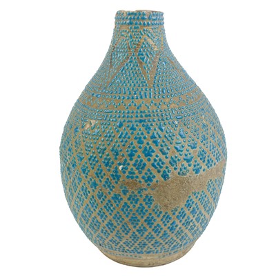 Lot 129 - A Middle Eastern pottery flask, 18th century.