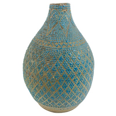 Lot 129 - A Middle Eastern pottery flask, 18th century.
