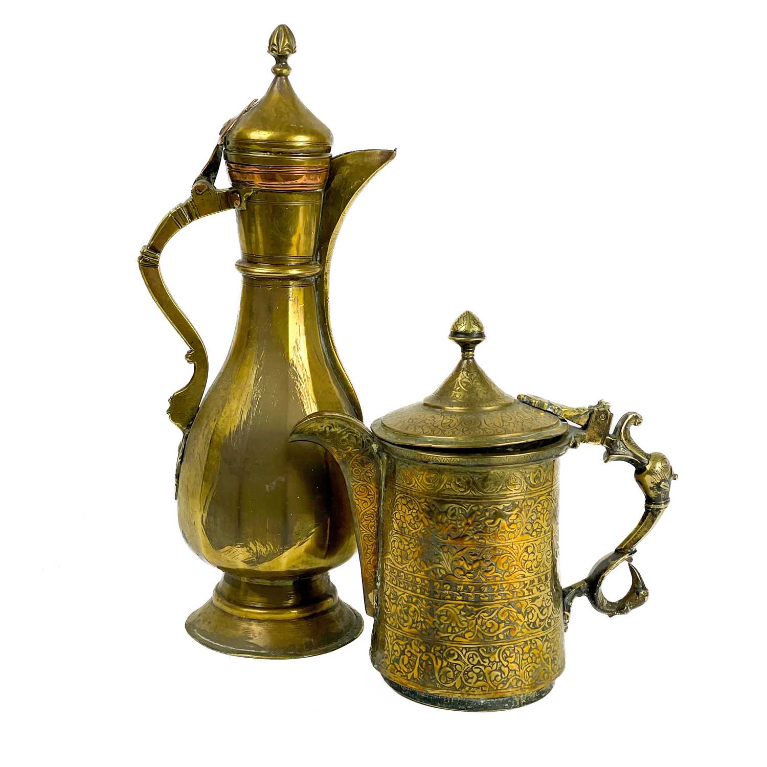 Lot 134 A Persian Brass Jug 19th Century 3458