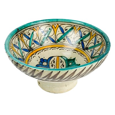 Lot 23 - A Moroccan pottery bowl, 19th century.