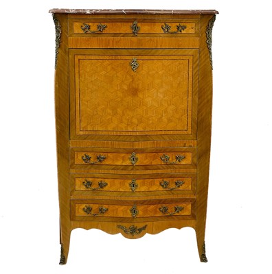 Lot 751 - A French Napoleon III Kingwood secretaire a abatant.