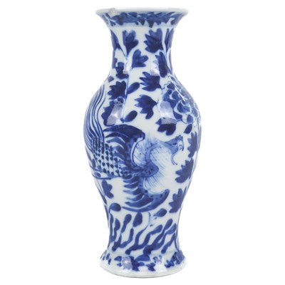 Lot 1340 - A Chinese blue and white porcelain vase, late 19th century.