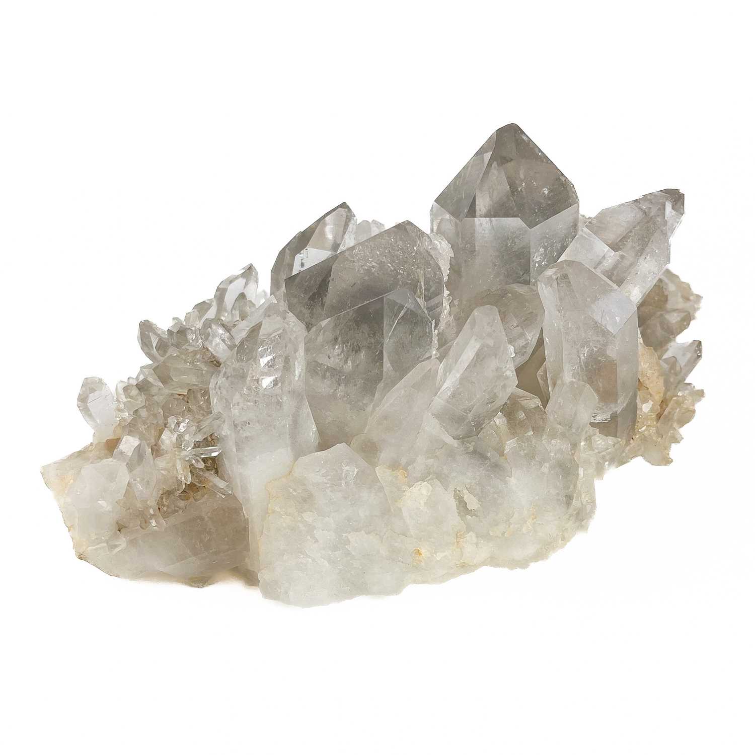 Lot 156 - A large quartz crystal cluster.