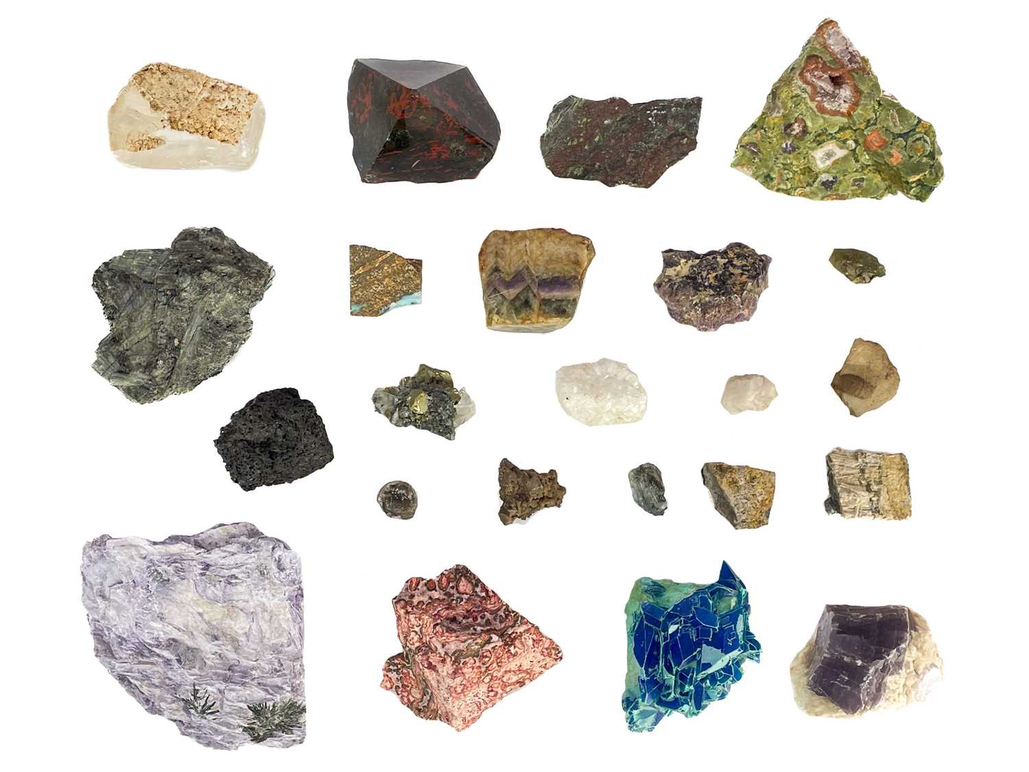 Lot 144 - A collection of mineral specimens.