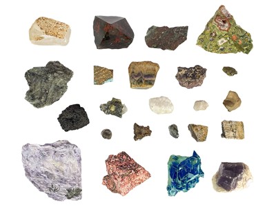 Lot 144 - A collection of mineral specimens.