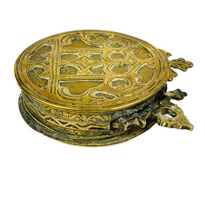 Lot 162 - A Persian polished bronze huqqa base, 19th century.