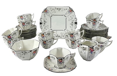 Lot 588 - A Shelly Queen Anne shape part tea service.