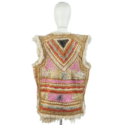 Lot 172 - An Afghan sheepskin waistcoat, circa 1960's-1970's.