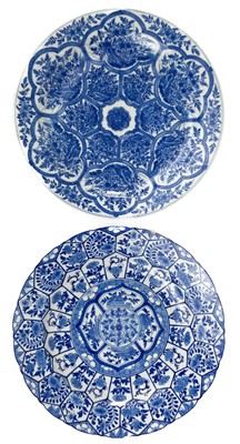 Lot 1357 - A Chinese blue and white porcelain plate, 18th century.