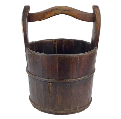 Lot 378 - A coopered well bucket.