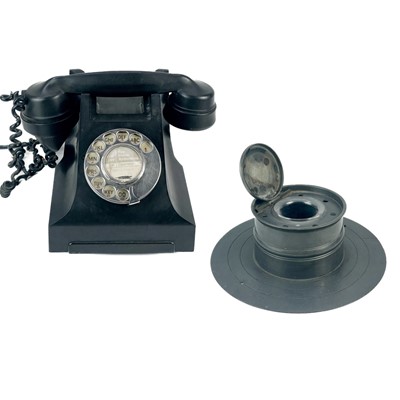 Lot 134 - A black Bakelite telephone circa 1930.