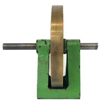 Lot 211 - A miniature engineer apprentice model of a piston and flywheel.