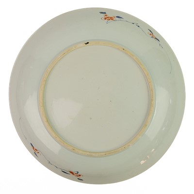 Lot 64 - A Chinese Imari porcelain shallow dish, 18th century.