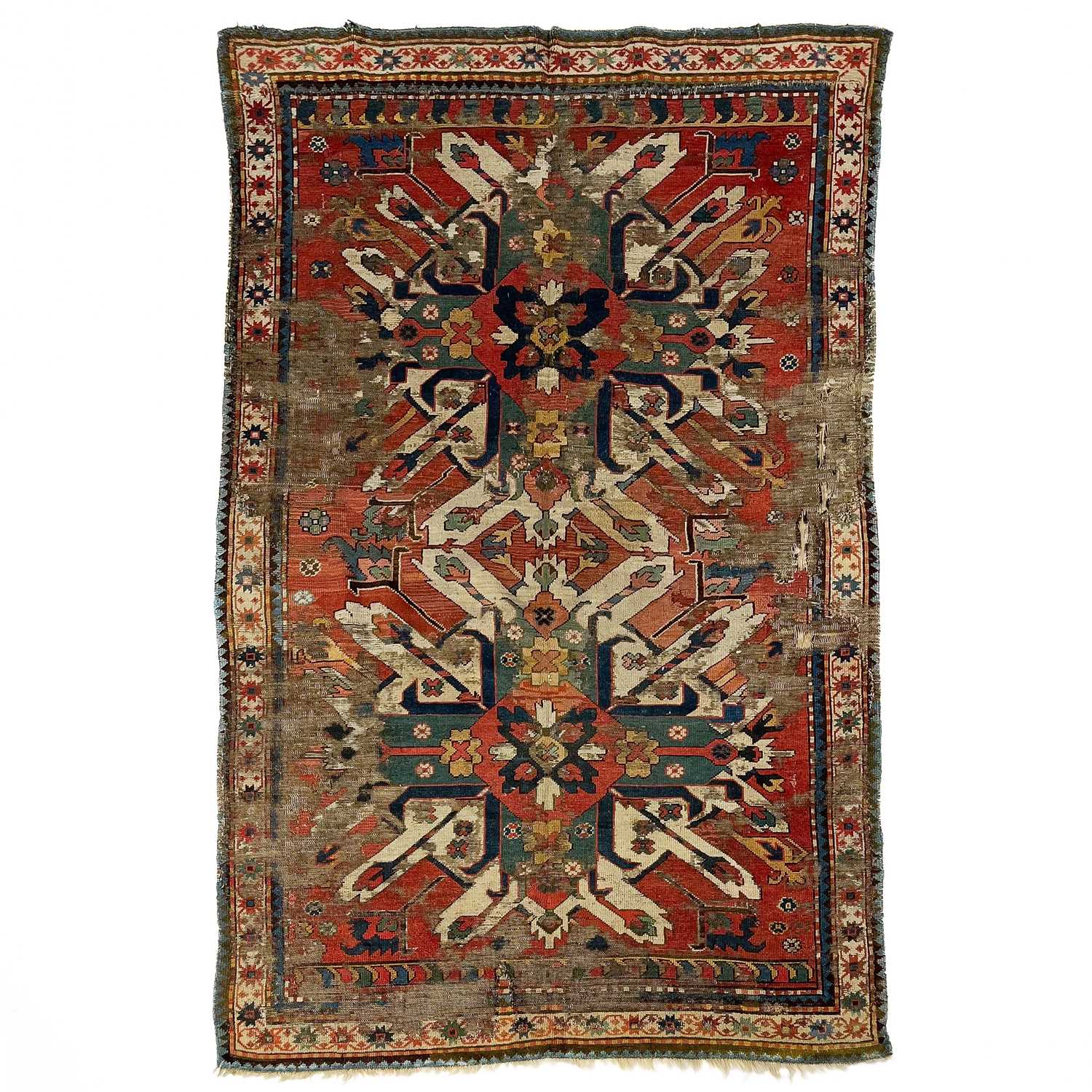 Lot 377 - An 'Eagle' Kazak rug, South West Caucasus, 19th century.