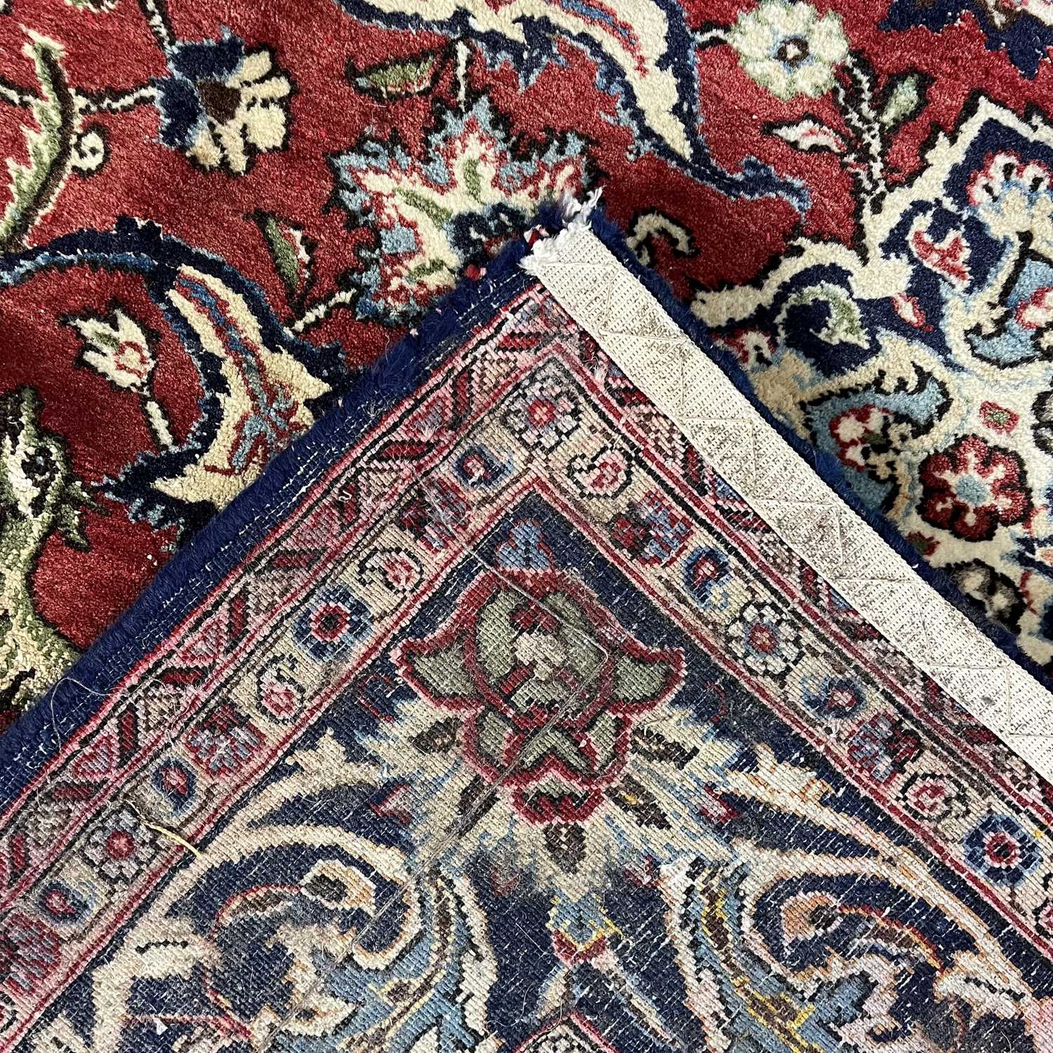 Lot 394 - A Ghom rug, Persia, circa 1930-1940's.