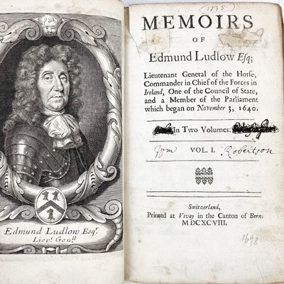 Lot 48 - 'Memoirs of Edmund Ludlow,'