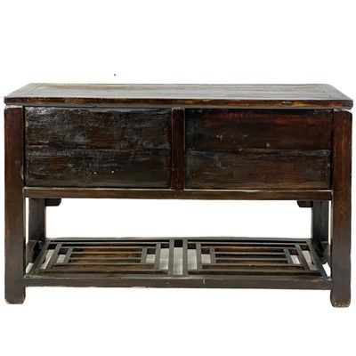 Lot 1369 - A Chinese hardwood sideboard, 20th century.